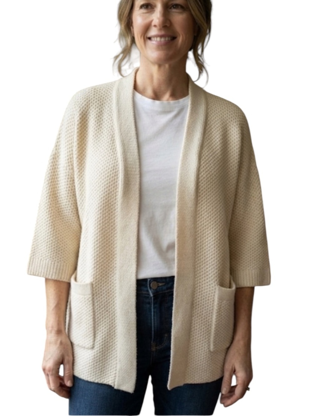 FOREVER 21  long sleeve open front cardigan sweater size S